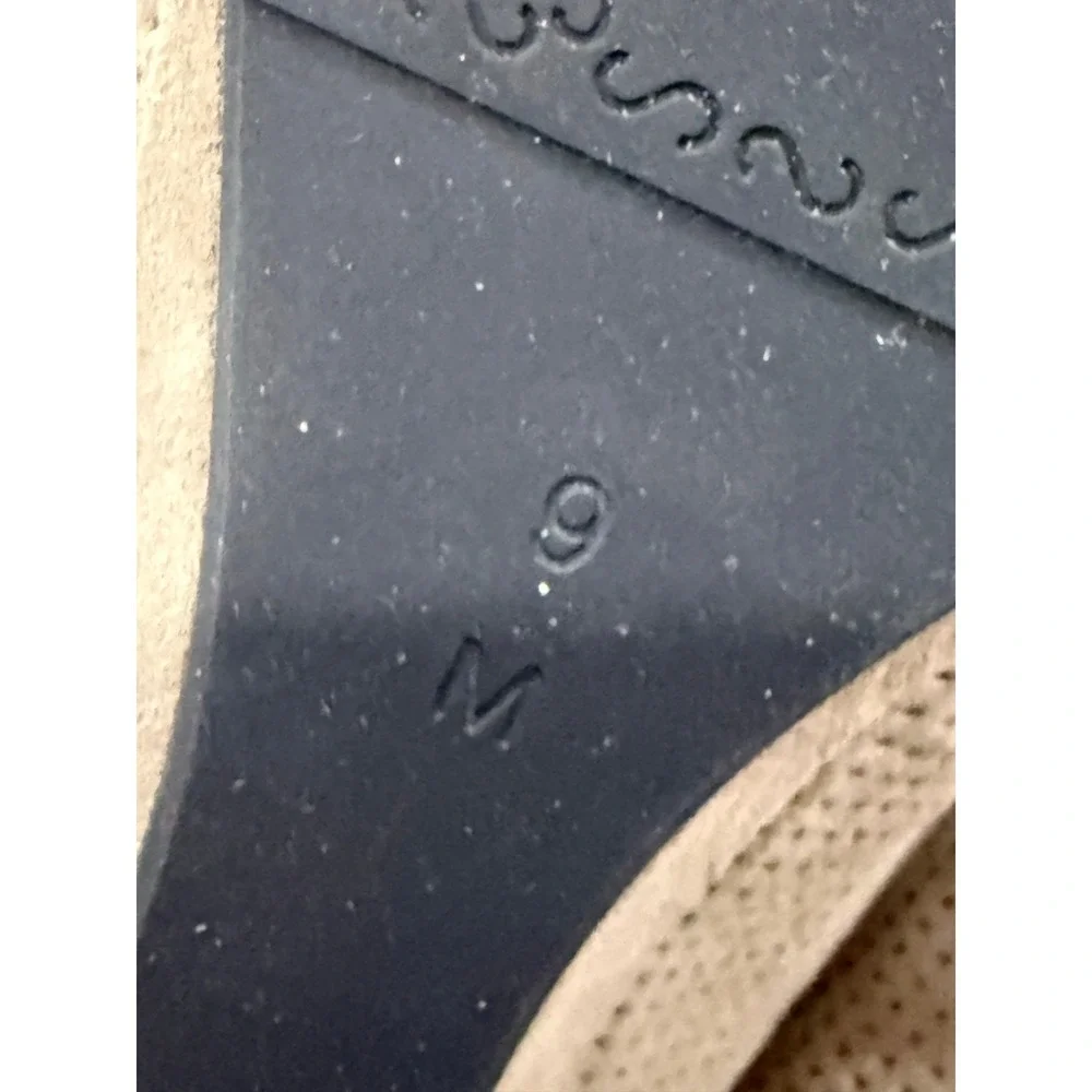 Vaneli Suede Wedge Loafers Beige‎ Women 9M Casual Neutral Comfort Slip On Shoes